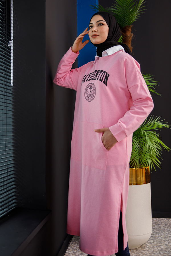 Yırtmaclı Tunık Pembe - 3378
