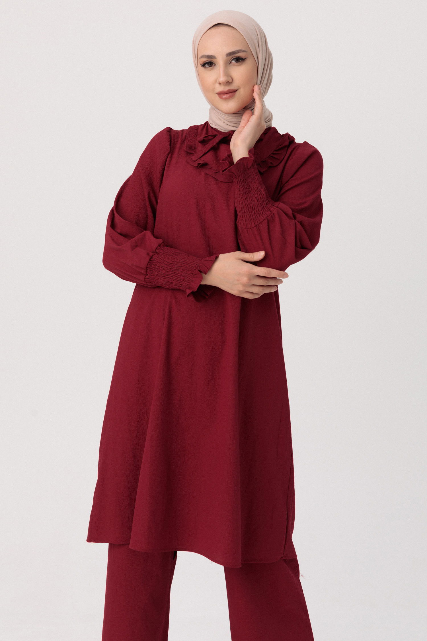 Tunık Pantolon Bordo - 3679 BORDO