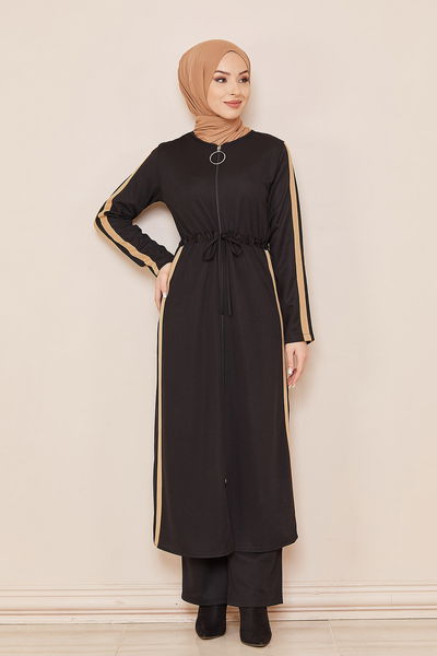 Tunik Pantolon Siyah - 3744