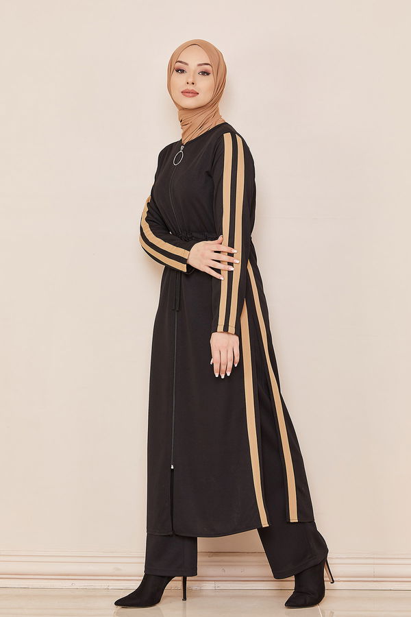 Tunik Pantolon Siyah - 3744