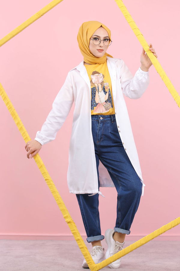 TUNIK Beyaz - 8359 BEYAZ