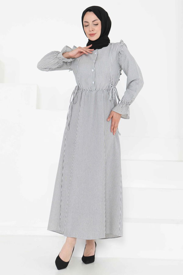 Çizgili Elbise - 27187