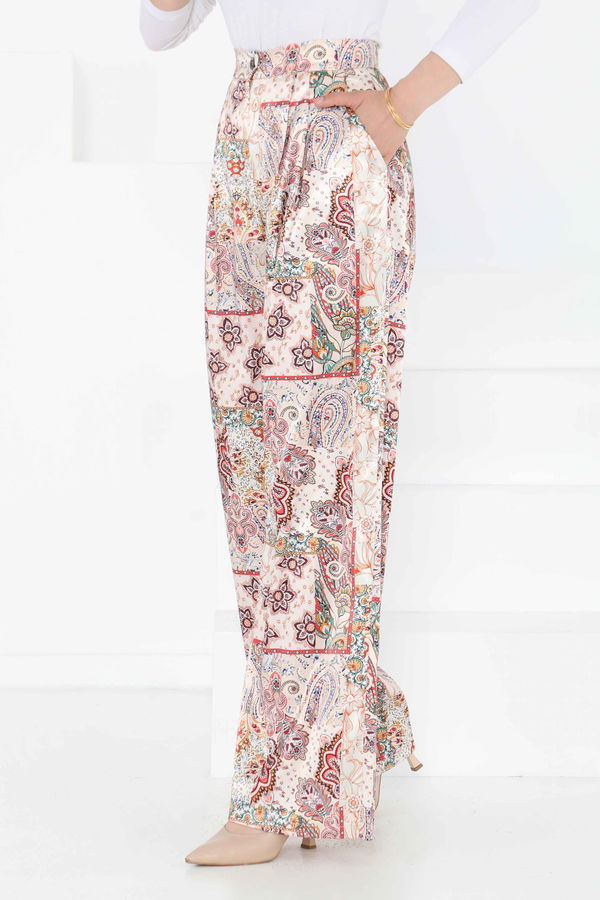 Etnik Desen Pantolon - 27249