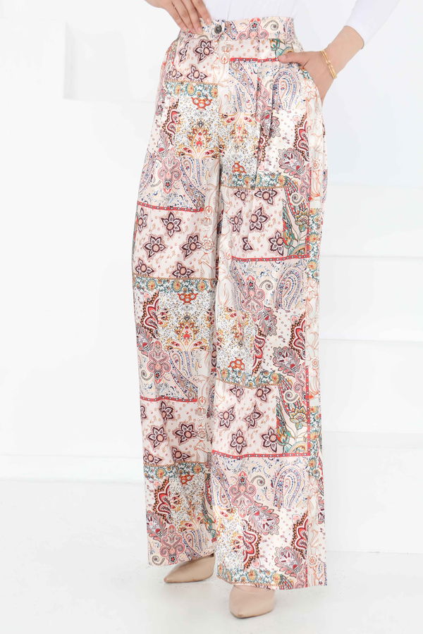 Etnik Desen Pantolon - 27249