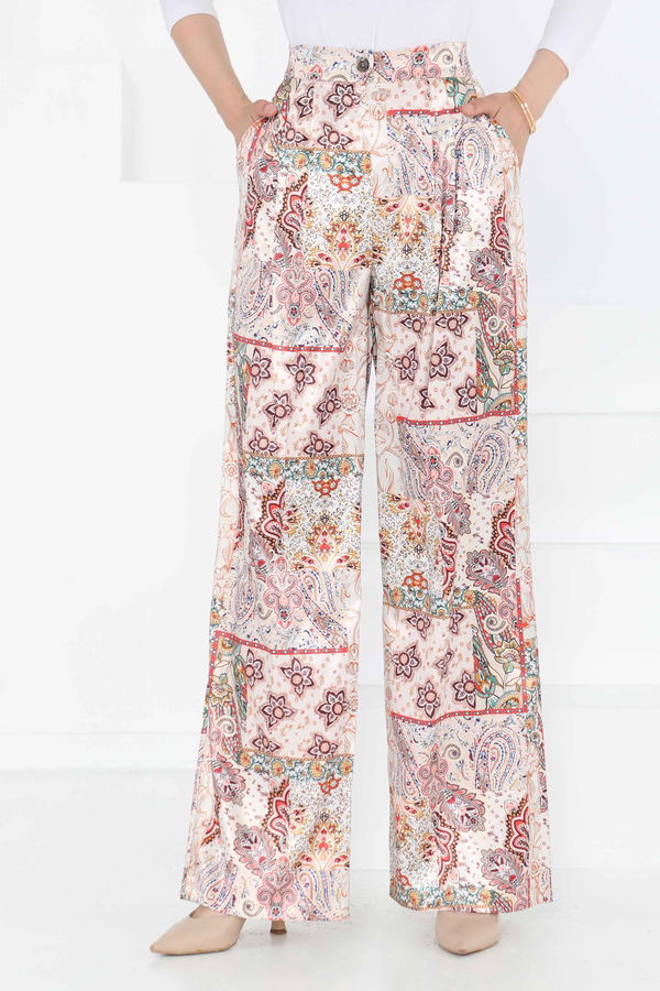 Etnik Desen Pantolon - 27249