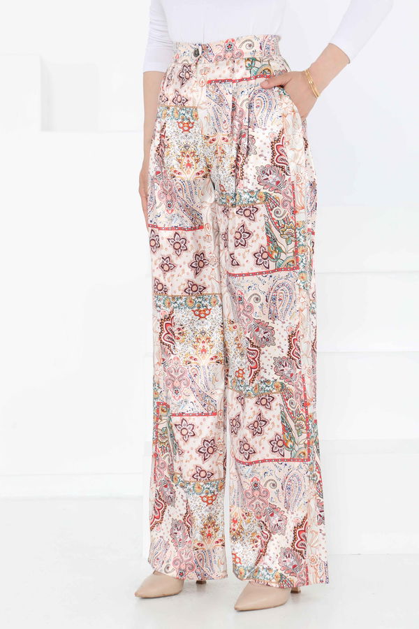 Etnik Desen Pantolon - 27249