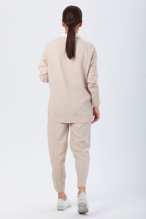 Tunik+Pantolon Bej - 24115 BEJ