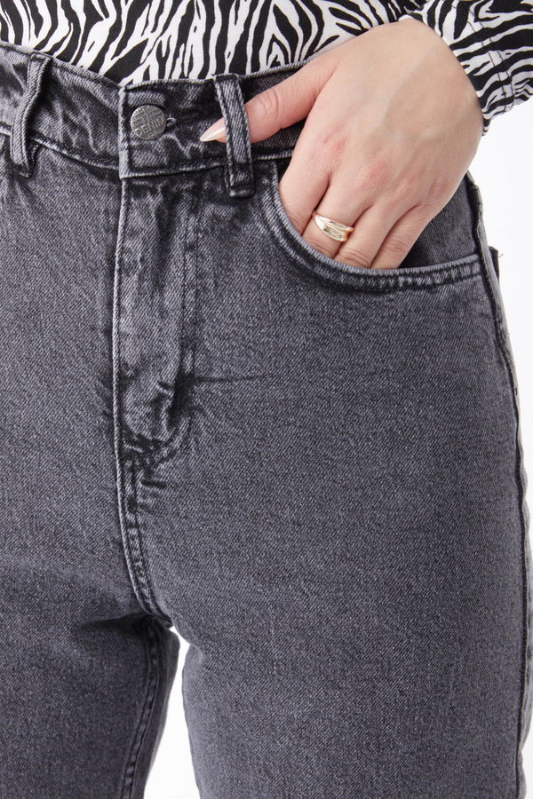 Mom Jeans Gri - 24060