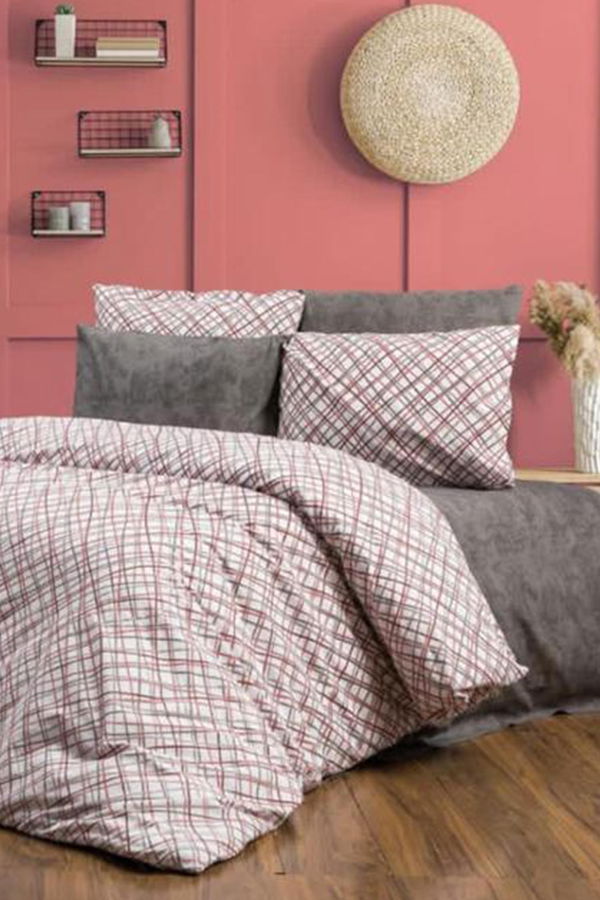 Pembe Tek Kişilik Nevresim Seti  - 25649