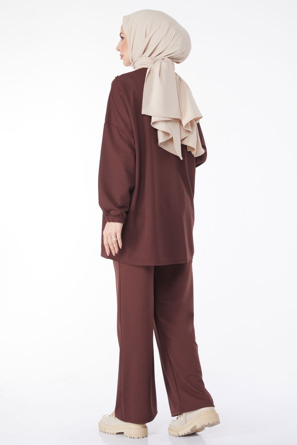 Tunik Pantolon Kahverengi - 13139 KAHVERENGİ