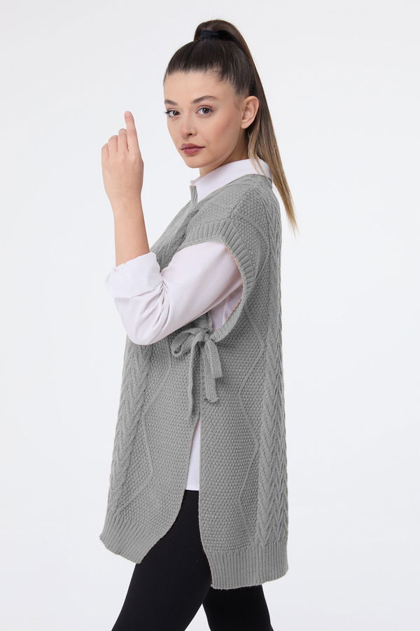 Triko Süveter Gri - 24144