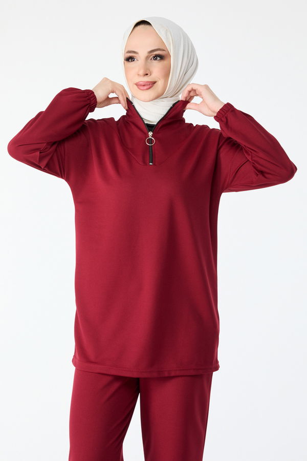 Tunik Pantolon Bordo - 13074 BORDO