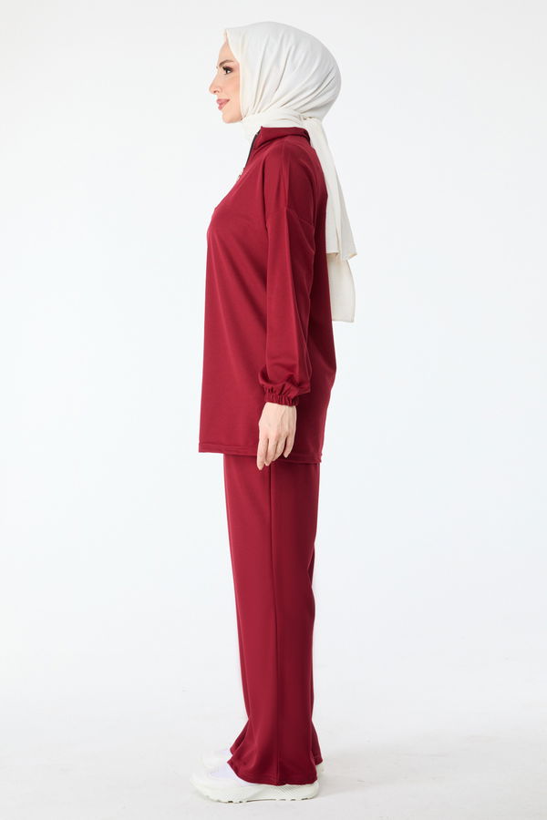 Tunik Pantolon Bordo - 13074 BORDO