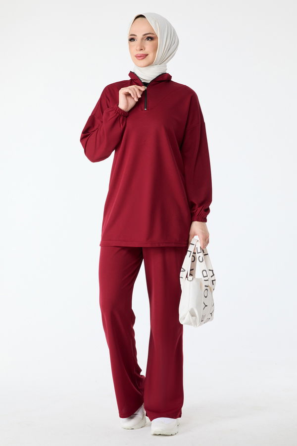 Tunik Pantolon Bordo - 13074 BORDO