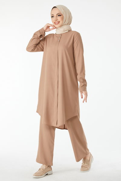 Tunik Pantolon Bej - 13122