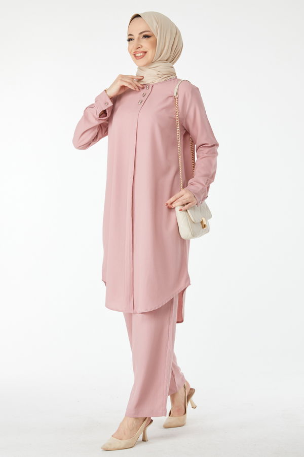 Tunik Pantolon Pembe - 13122 PEMBE
