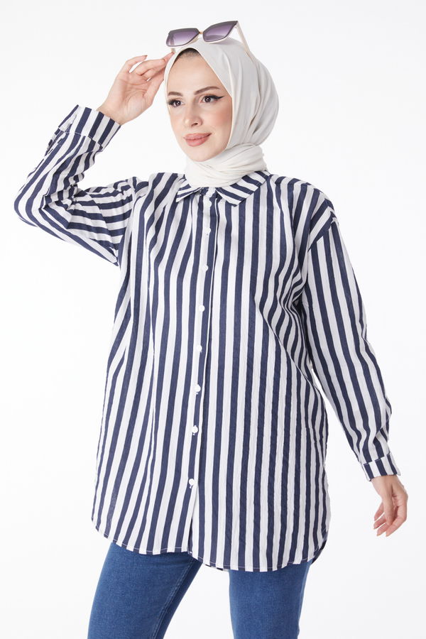 Çizgili Tunik Lacivert - 13172 LACİVERT