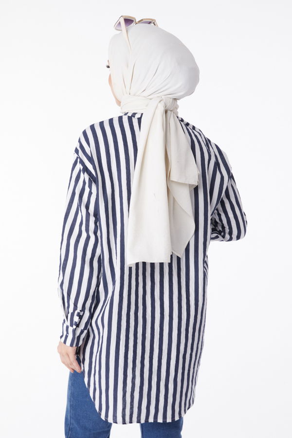 Çizgili Tunik Lacivert - 13172 LACİVERT