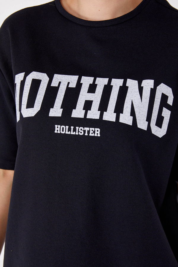 T-shirt +Pantolon İkili Takım Siyah - 13199