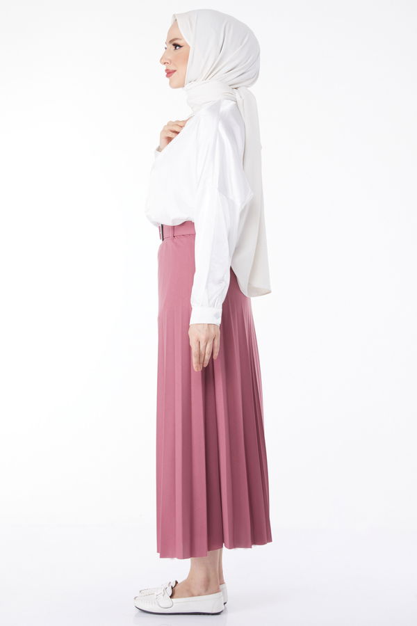 Kemerli Etek Pembe - 23026 PEMBE