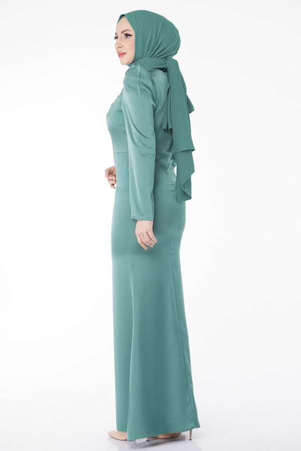 Abiye Elbise Yeşil - 23429 YEŞİL