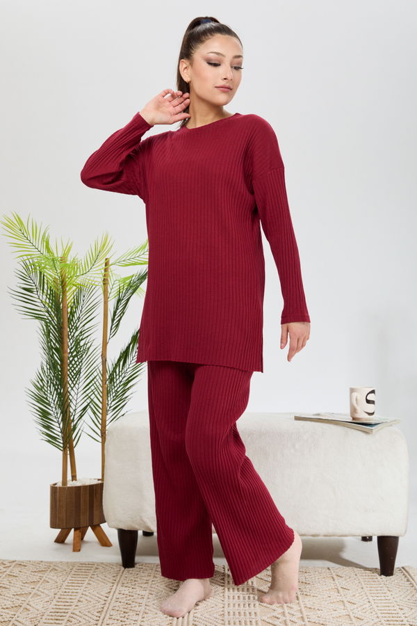Tunik Pantolon Bordo - 23462 BORDO