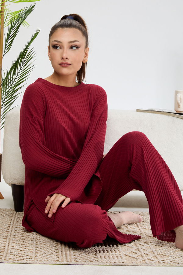 Tunik Pantolon Bordo - 23462 BORDO