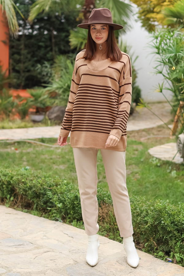 Triko Kazak Kahverengi - 23632 KAHVERENGİ