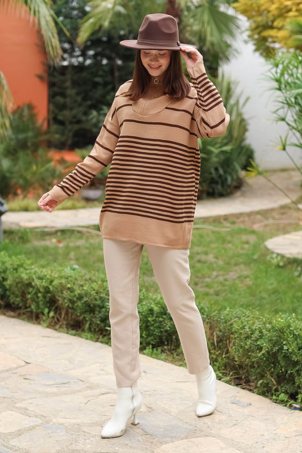 Triko Kazak Kahverengi - 23632 KAHVERENGİ
