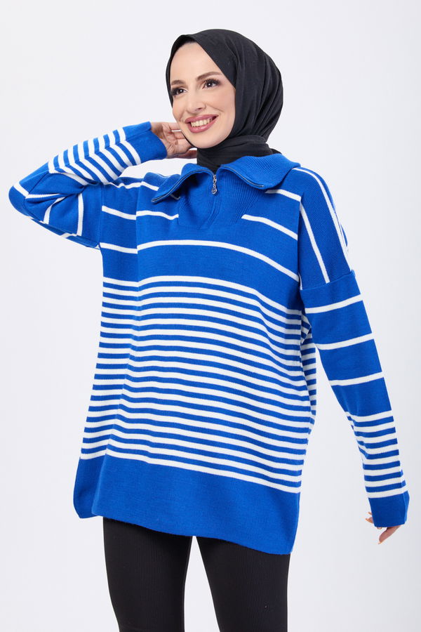 Triko Kazak Mavi - 23632 MAVİ