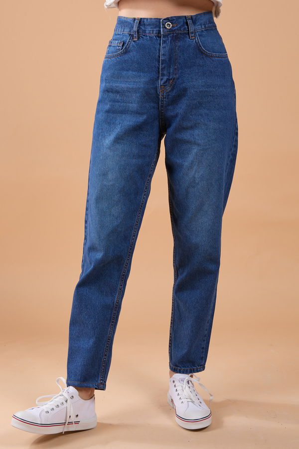 Mom Pantolon Mavi - 23786 MAVİ