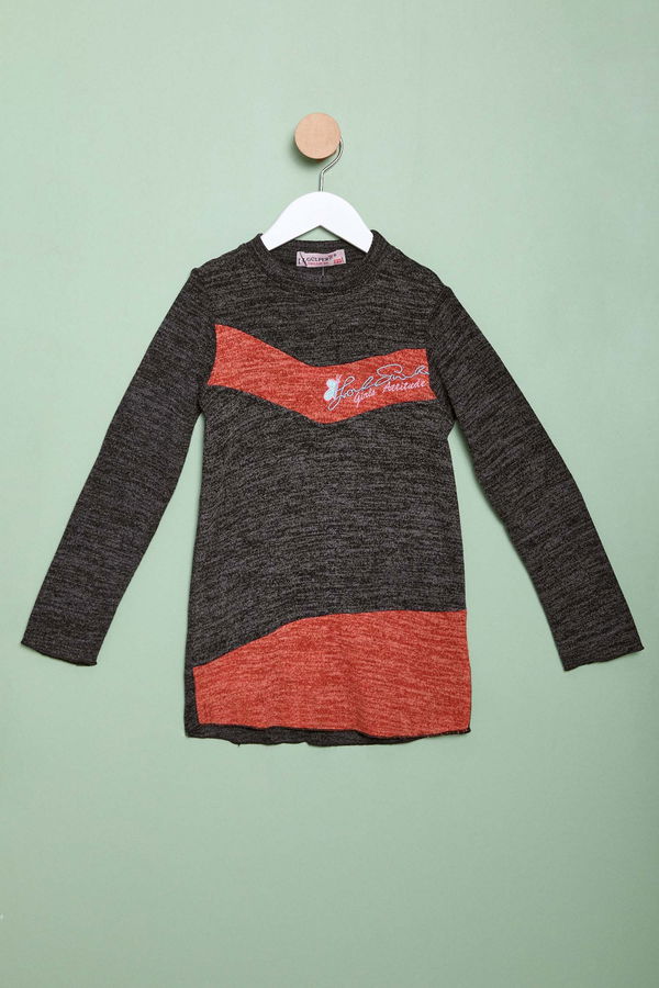Kız Çocuk Kiremit Sweatshirt - 23988 KİREMİT