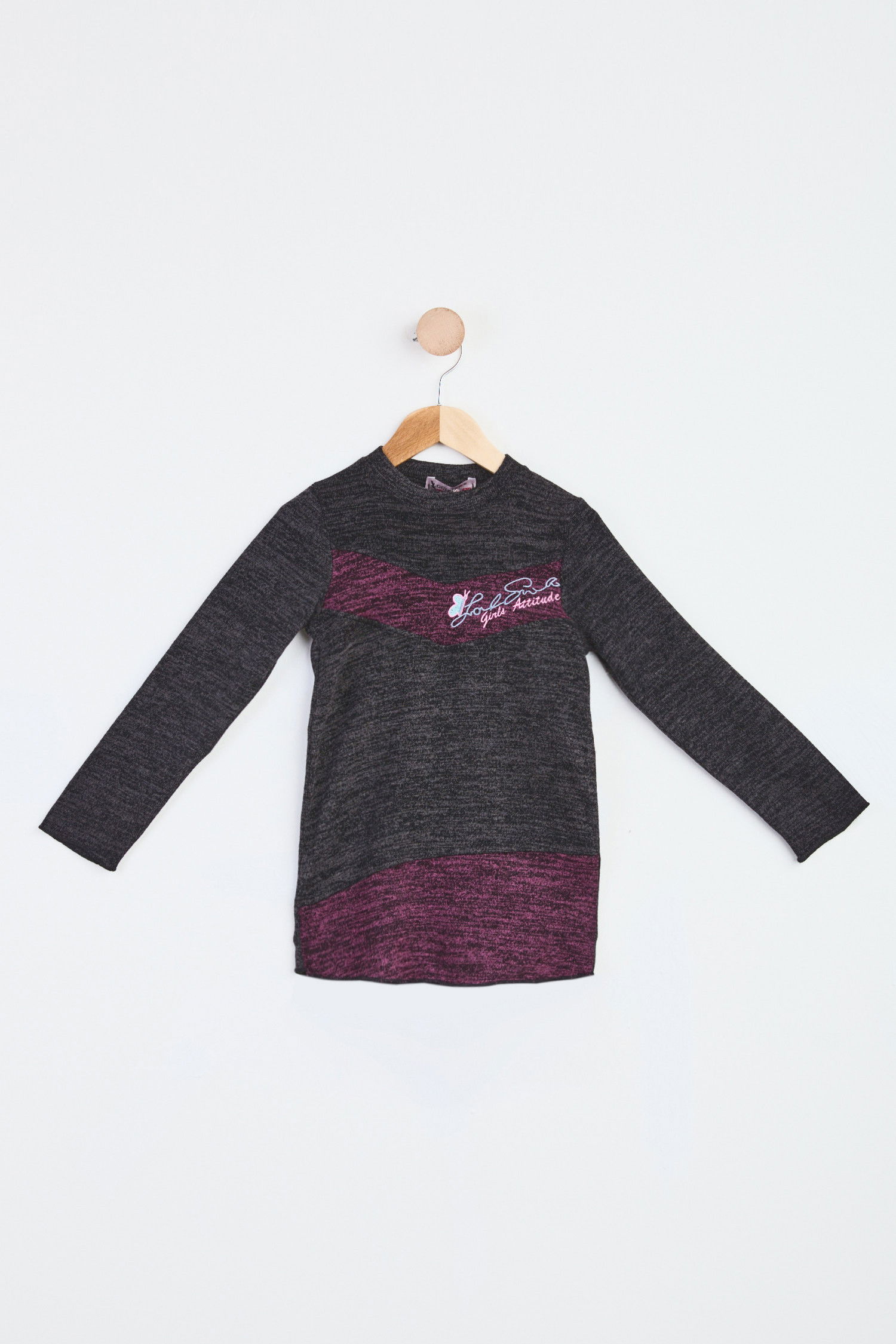 Kız Çocuk Mor Sweatshirt - 23988