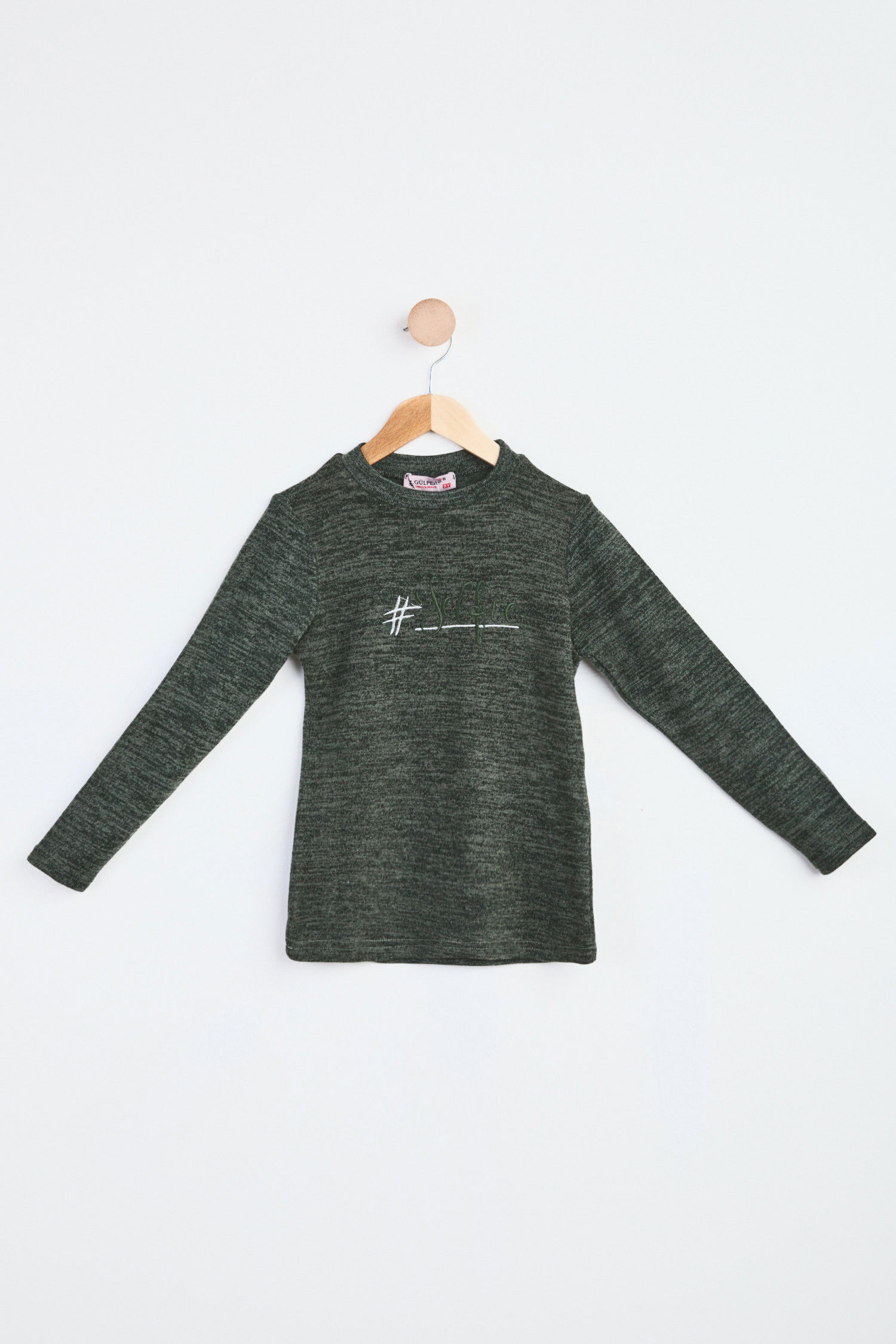 Kız Çocuk Haki Sweatshirt - 23989 HAKİ