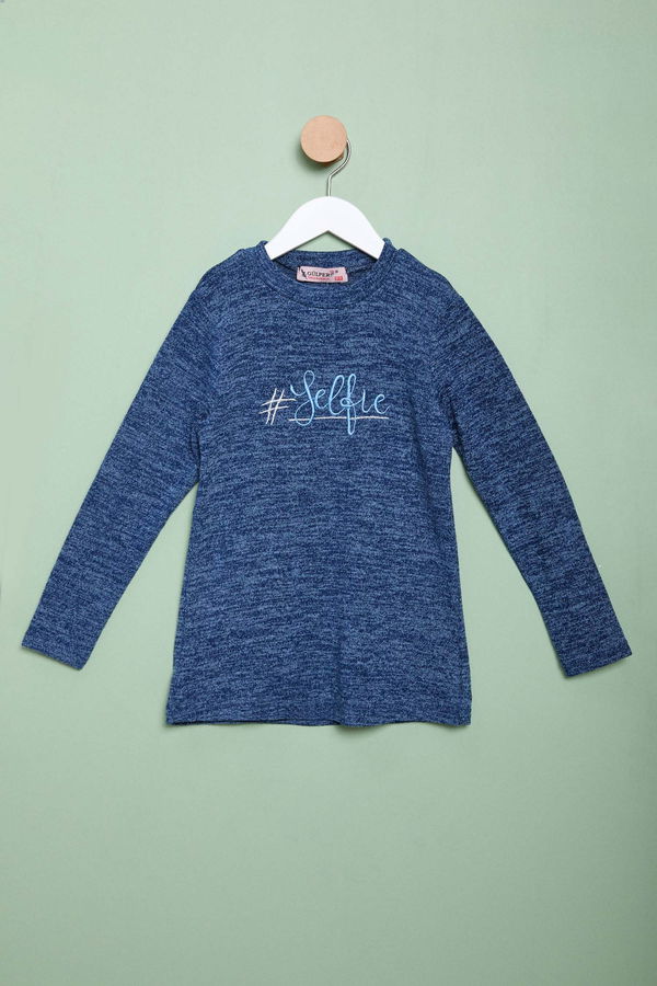 Kız Çocuk Lacivert Sweatshirt - 23989 LACİVERT