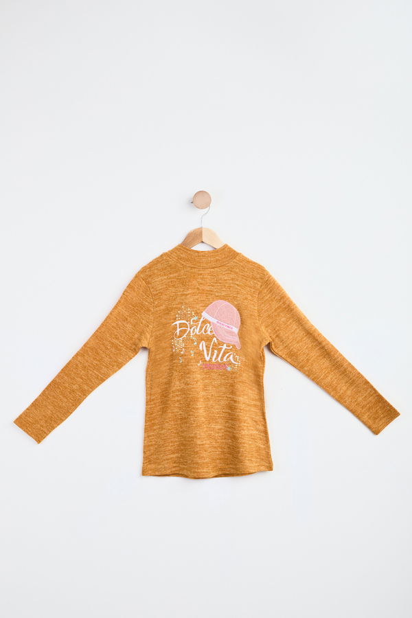 Kız Çocuk Sarı Sweatshirt - 23990 Sarı