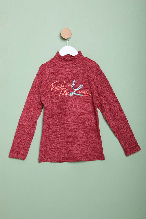 Kız Çocuk Bordo Sweatshirt - 23991 BORDO