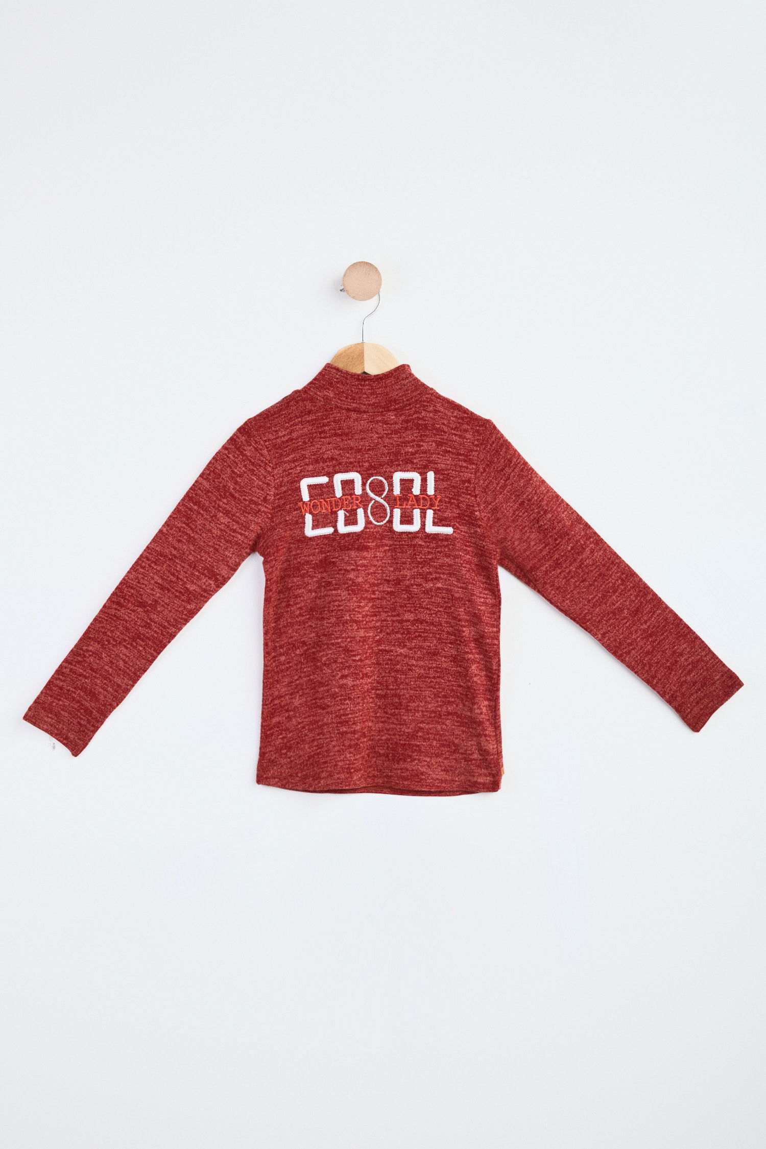 Kız Çocuk Kiremit Sweatshirt - 23992 KİREMİT