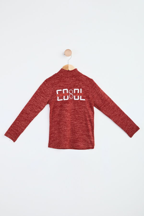 Kız Çocuk Kiremit Sweatshirt - 23992 KİREMİT