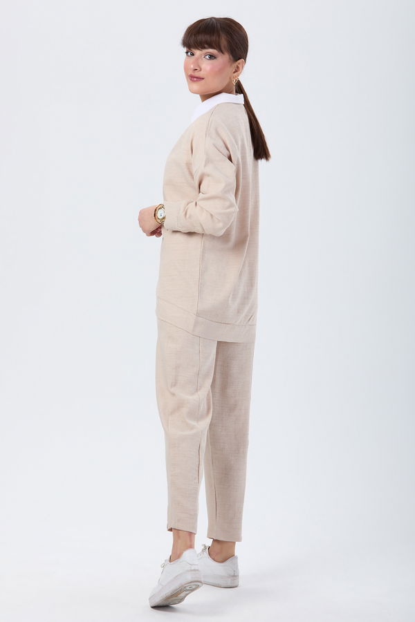Tunik+Pantolon Bej - 24115 BEJ