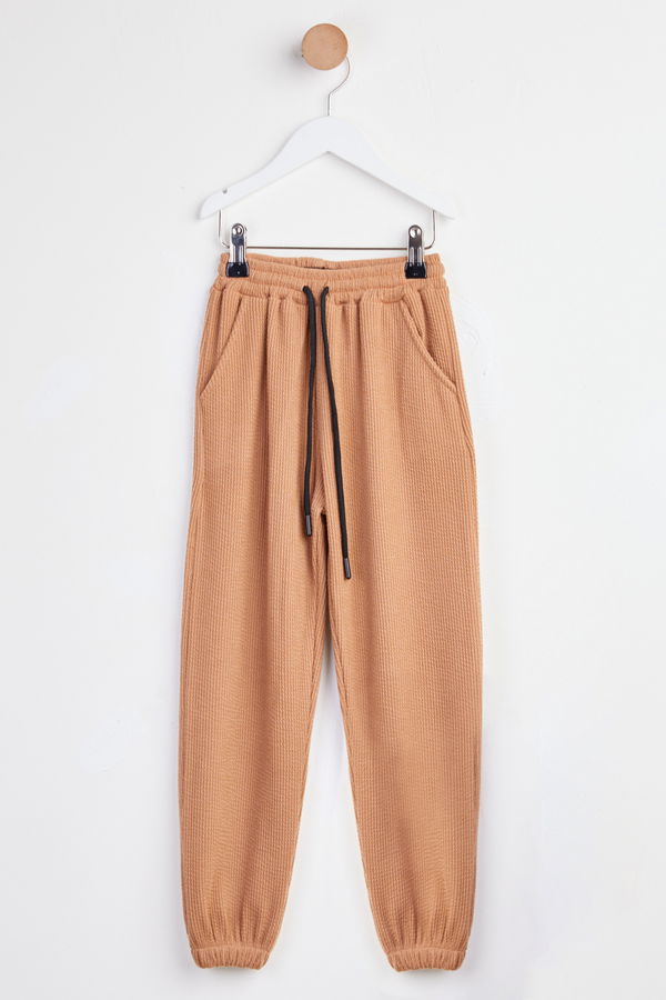 Kız Çocuk Taba Pijama Altı - 24492 TABA