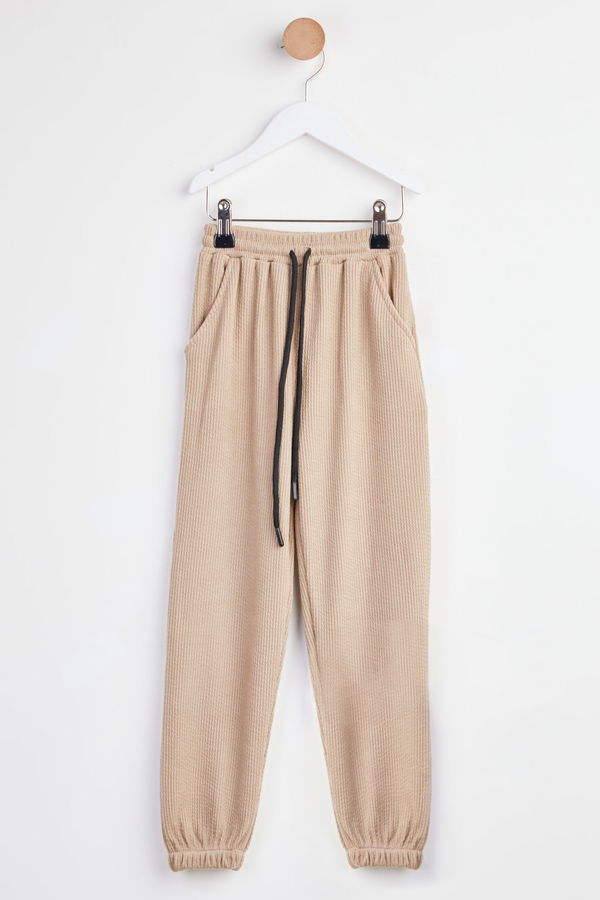 Kız Çocuk Bej Pijama Altı - 24492