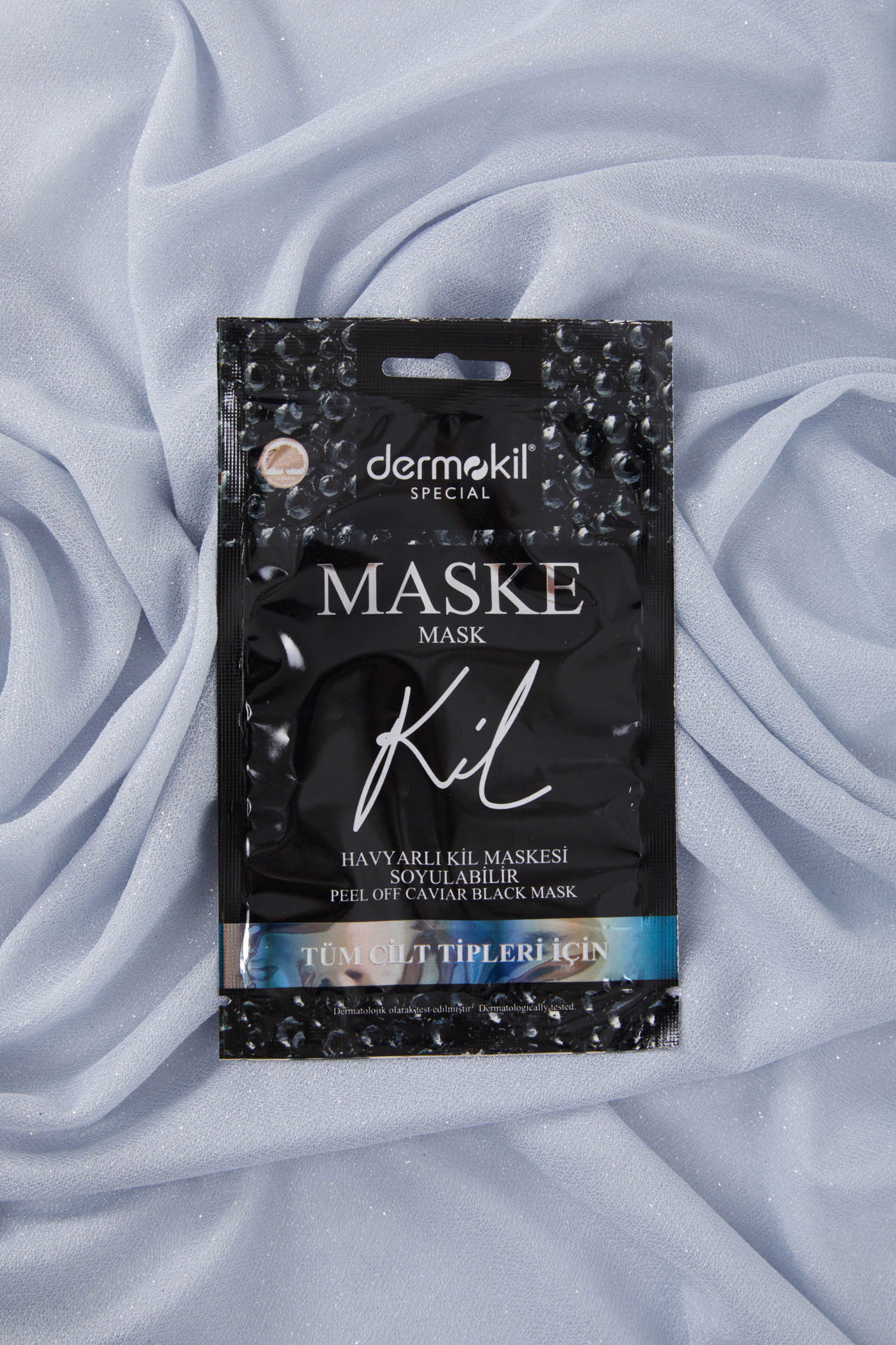 çok Renkli DERMOKIL 15 ML SOYULABILIR HAVYARLI SIYAH KIL MASKESI  - 24551