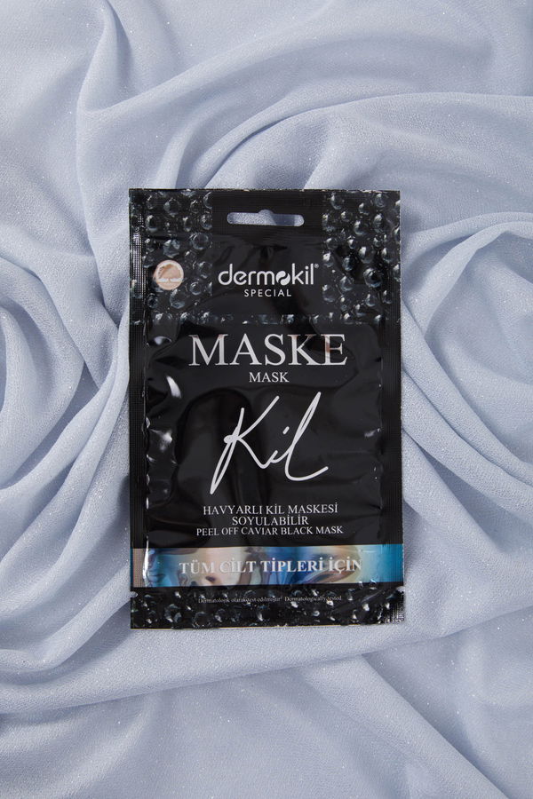çok Renkli DERMOKIL 15 ML SOYULABILIR HAVYARLI SIYAH KIL MASKESI  - 24551