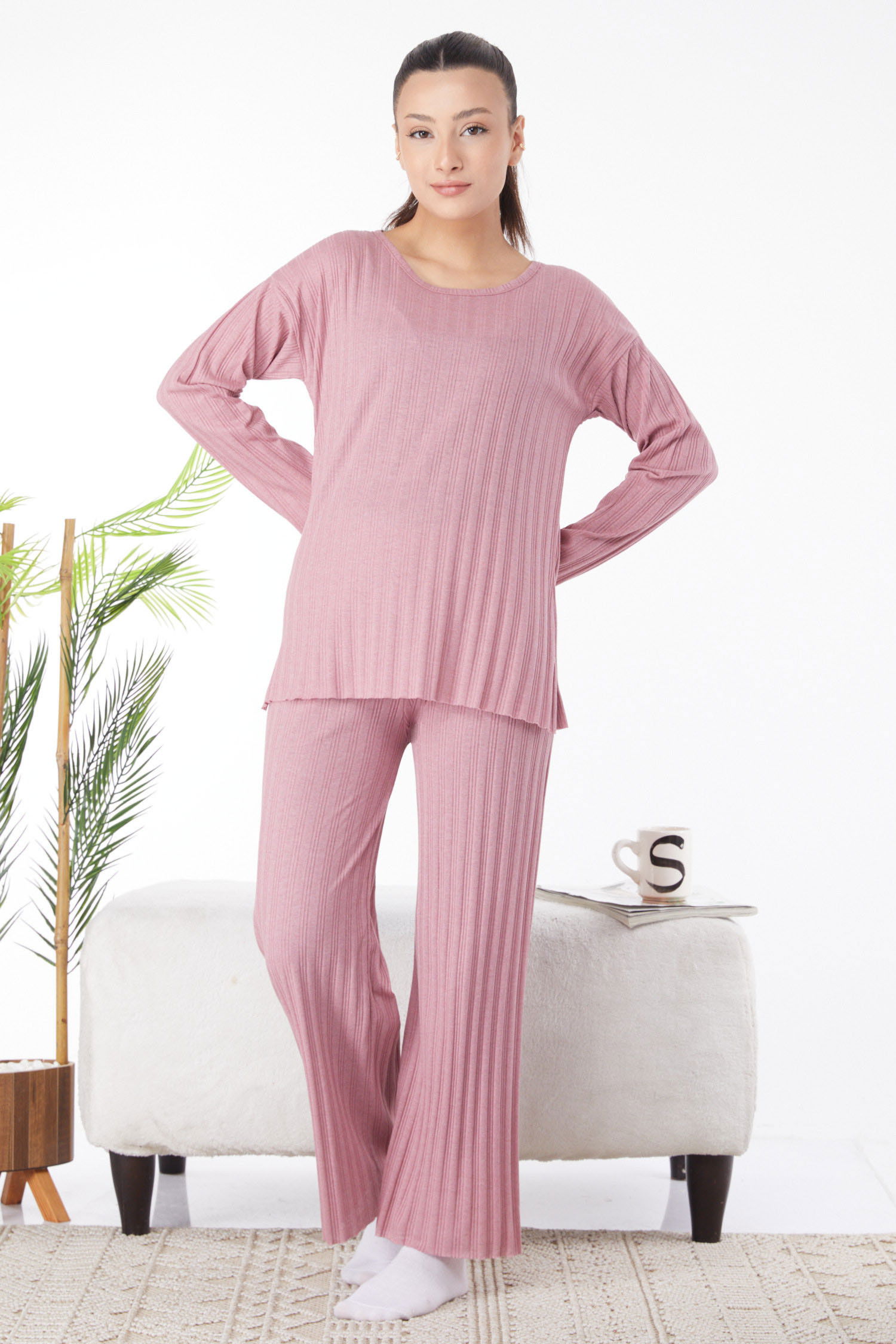 Pijama Takımı Pembe - 24617 PEMBE