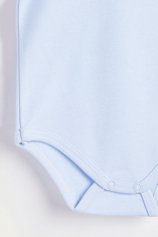 Mavi Yenidoğan Uzun Kollu Çıtçıtlı Body  - 24879 MAVİ