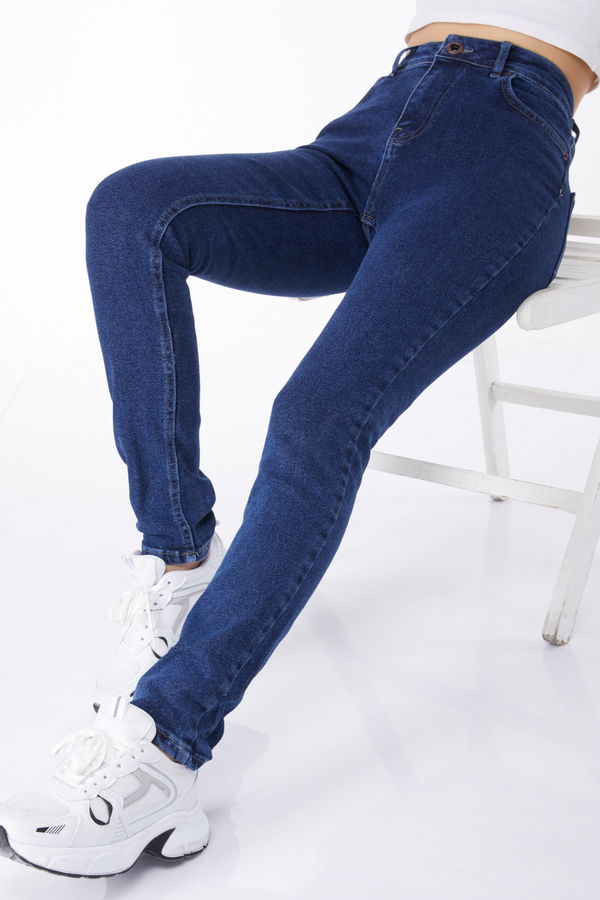 Dar Paça Kot Pantolon Lacivert - 24915