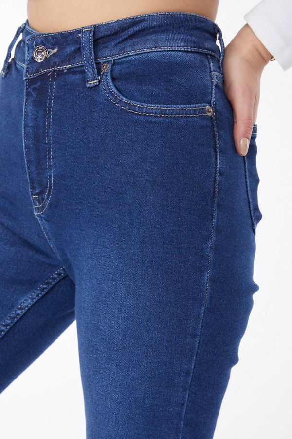 Dar Paça Kot Pantolon Mavi - 24915