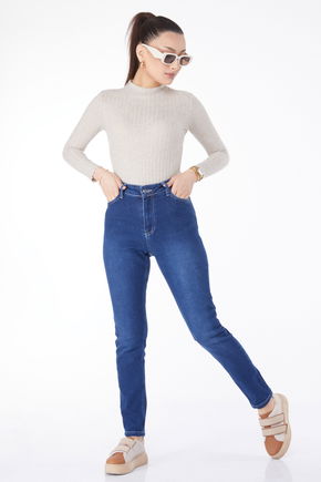 Dar Paça Kot Pantolon Lacivert - 24983