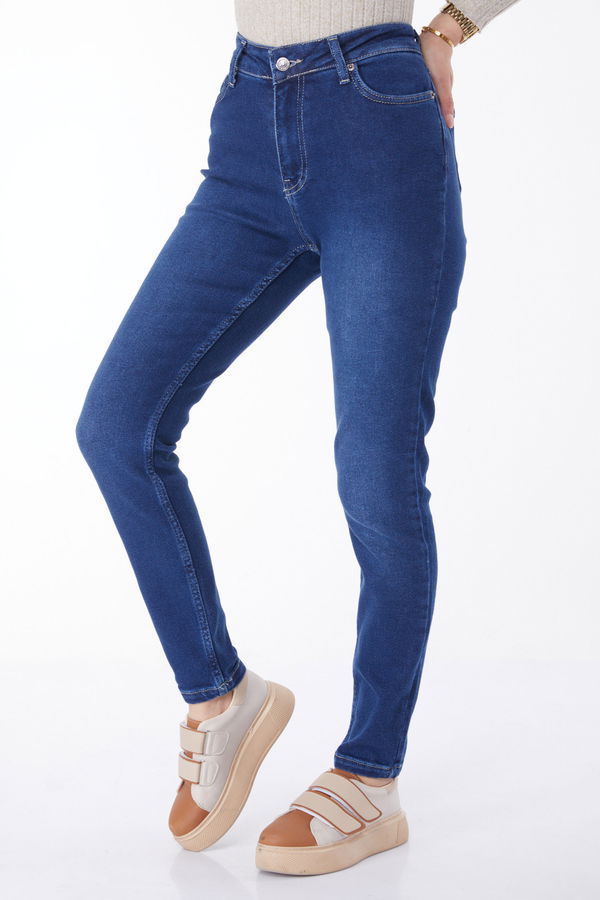 Dar Paça Kot Pantolon Lacivert - 24983